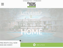 Tablet Screenshot of cornerstone-shreveport.com